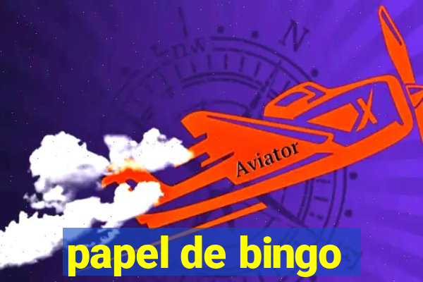 papel de bingo